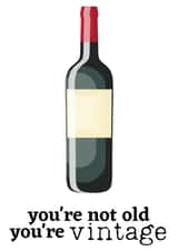 vintage wine birthday card created by Jitna Bhagani