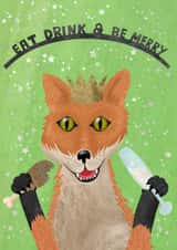 Jolly Fox Christmas Card created by PearlyPea 