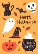 Happy Halloween Card created by Dalia Clark Design