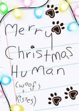 Merry Christmas from the dog created by Palette&Petal 