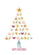 Seaside Christmas Tree Card created by Sand and Seagull
