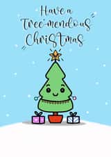 Have a Tree-mendous Christmas created by Pippins post cards 