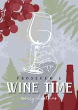 Prosecco & Wine Time Merry Christmas created by UhOh