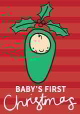 Baby's First Christmas Card 1001 created by Dottypink Designs