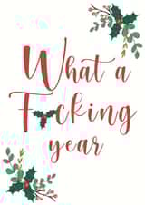 What a Year Christmas Card created by Wednesday's Wombat