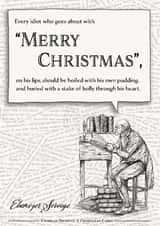 Scrooge Merry Christmas Quote Card created by Wit & Wisdom
