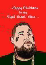 Rag n Bone man significant other Christmas card created by Dani Verbeeten