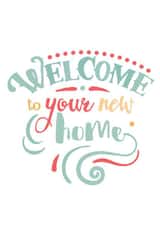 Classic Typography New Home Card - Welcome To Your New Home created by Night designs