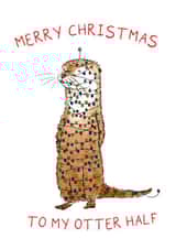 Otter Christmas Card 1000 created by Otterly Madness