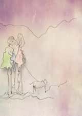 Walking the dog 1000 created by jacquelyn ready designs