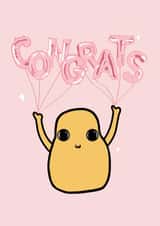 Congrats balloon card created by Charlotte Watts