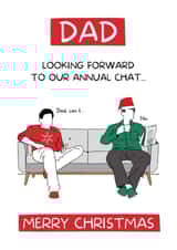 Quality time with Dad Christmas card 1000 created by I Made A Funny!