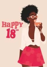 Fun 18th Birthday Card - Aperol Spritz - For Her created by Anna Victoriart