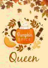 Pumpkin Spice Queen created by Kelman Cards