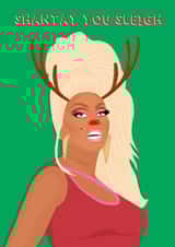 Ru Paul You Sleigh Card  created by Red Koala