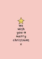 We wish you a merry Christmas tree card created by SecretlyMegan