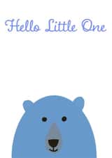 Hello Little One Bear Card created by Round the Corner