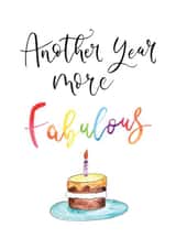 FABULOUS Birthday Card created by Lovely In Letters