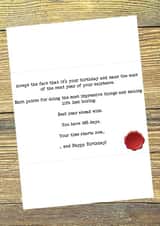 Taskmaster Birthday Card created by Spectrum Cards