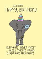 Happy belated birthday!  created by Schnauzer Scribbles