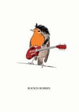 A Robin with a Mullet! created by Sophie Hilton Designs