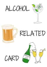 Alcohol Related Card created by Sahara Designs