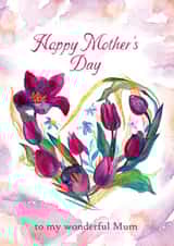 Mother's day card with tulips created by Katycharm
