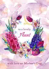 Mother's day card with spring flowers for Aunt created by Katycharm