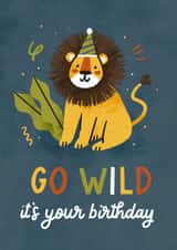 Go Wild! It's your birthday created by Collyn Wooden Illustration