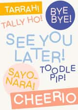 Goodbye Quote New Job Card created by Cheeky Kards