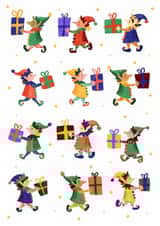 Busy Christmas Elves on Busy Christmas Eve created by Rebecca Bagley