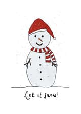 Let it Snow Christmas Card created by Illustrate by Elfums