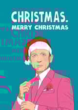James Bond - Daniel Craig - Funny - Merry Christmas Card - Santa Hat - Christmas Merry Christmas created by Kasia Cards