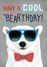 Cool bear 'Bear'thday design created by Pencilface