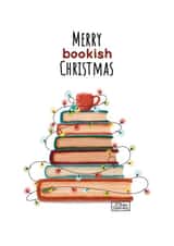 Christmas book lovers card created by Ralitsa Hristova