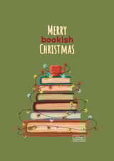 Merry Bookish Christmas card created by Ralitsa Hristova