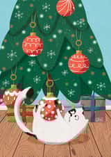 Cute cate Christmas card created by Ralitsa Hristova