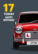 17TH BIRTHDAY CLASSIC MINI LEARNER DRIVER created by RetroMotion Artwork