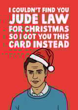 The holiday Jude Law Christmas card created by Studio Doodles