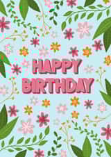 Happy Birthday Botanical Card created by Sarah Cowan
