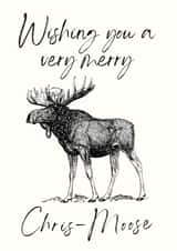Merry Chris-Moose Christmas Card created by Lilac Hailstorm