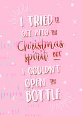 Funny Quote Christmas Spirit Christmas Card created by Design By Emma