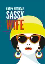 Birthday Card for a Wife created by Diva Doodle Designs