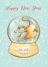 Ballerina in snowball new year created by Albina Uvarova 