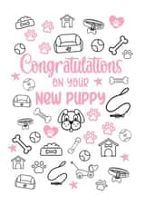 Congratulations On Your New Puppy - Pink created by Rambos Packed