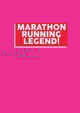 Marathon Running Legend Card created by Banter Cards