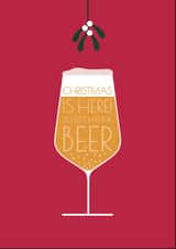 Beer drinkers christmas card created by Teal Creative