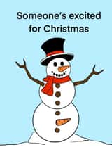 Someone’s excited for Christmas!  created by Fat Cat Cards