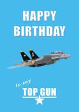Top Gun Birthday Card created by Wayne Brant Images