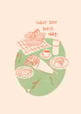 Arty Birthday Card - Have The Best Day! - Picnic created by Lydia Ellen Greaves